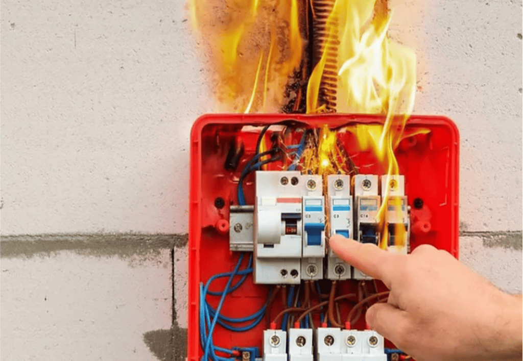 Profissional eletricista de emergência