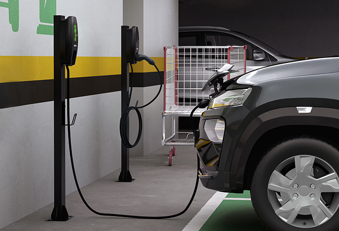 Estação recarga para carros elétricos